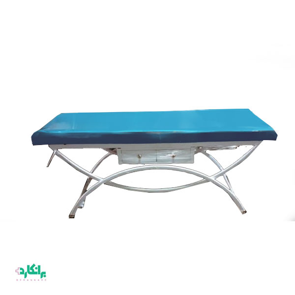 تخت معاینه هلالی بالشتک دار کشو دار