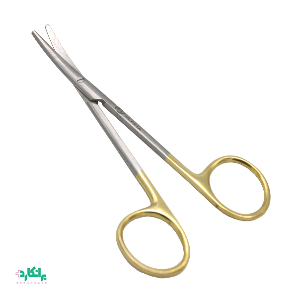 قیچی متزمبام  ( قیچی متس ) دسته طلایی با تیغه تنگستن کارباید