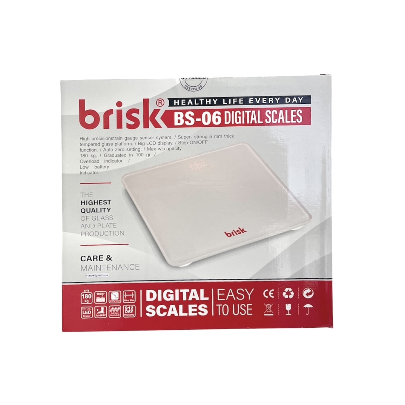 ترازو دیجیتال بریسک مدل BS-06 سفید