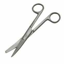 قیچی نخ یک سرتیز صاف 18 سانتی متری