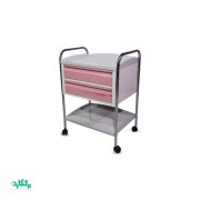 ترالی پانسمان ABS دوکشو(رنگ کشوها سفارشی)