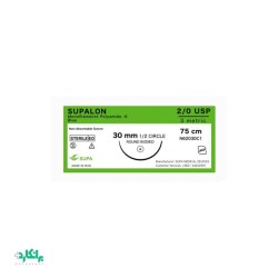 نخ جراحی نایلون راند بادید ۲/۰ سوپا-Supa بسته 36 عددی