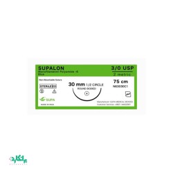 نخ جراحی نایلون راند بادید ۳/۰ سوپا-Supa بسته 36 عددی